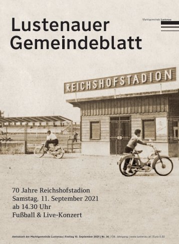 Lustenauer Gemeindeblatt Nr. 36 | Freitag 9. September 2021