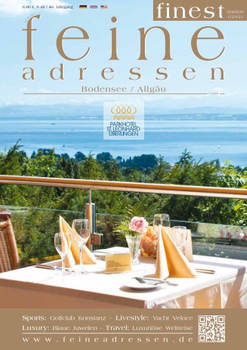 »feine adressen – finest« – Bodensee 1 21