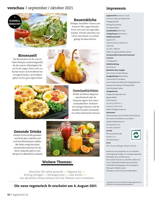 Vegetarisch fit 04/2021