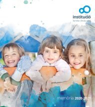 Memòria Anual Institució  |  Juliol 2021