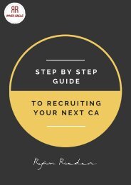 Step By Step Guide To Recruiting Your Next CA