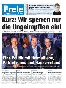 Kurz: Wir sperren nur die Ungeimpften ein!