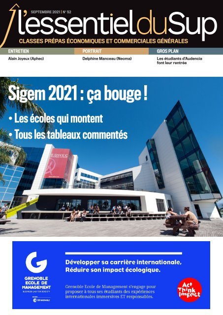 L'Essentiel Prépas n°52 - Septembre 2021