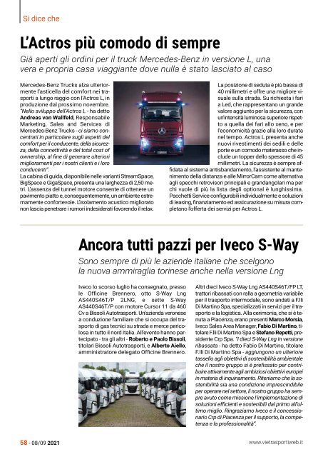 Vie&trasporti n. 852 settembre 2021