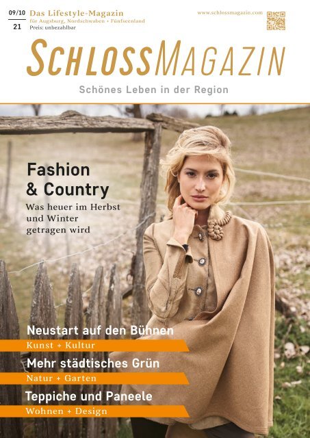 SchlossMagazin Augsburg Nordschwaben + Fünfseenland September + Oktober 2021