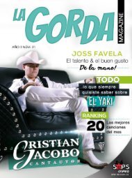La Gorda Magazine Año 2 Edición Número 21 Agosto 2016 Portada: Cristian Jacobo