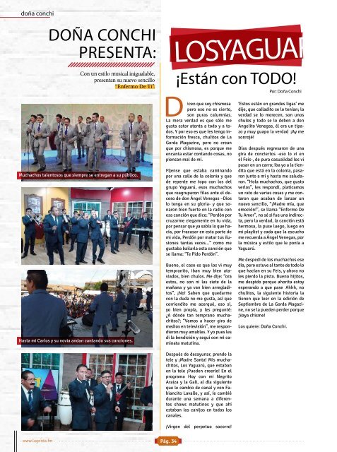 La Gorda Magazine Año 2 Edición Número 21 Agosto 2016 Portada: Cristian Jacobo