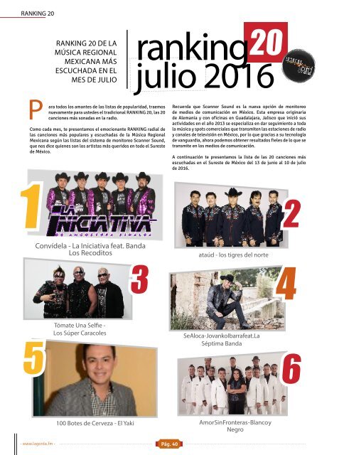 La Gorda Magazine Año 2 Edición Número 21 Agosto 2016 Portada: Cristian Jacobo