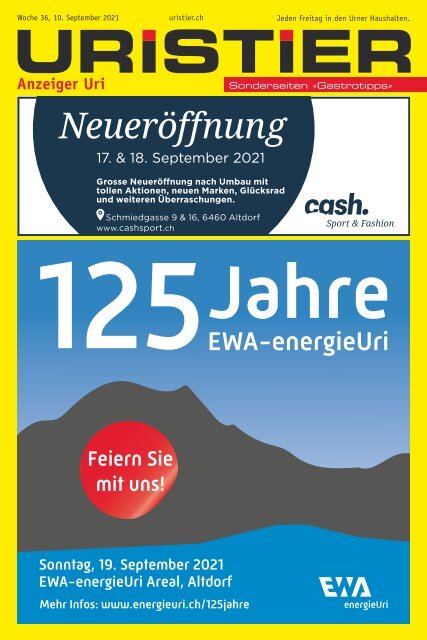 36.2021 Uristier – Der Urner Gratisanzeiger