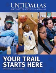 UNT Dallas Viewbook 2021 (Undergraduate)