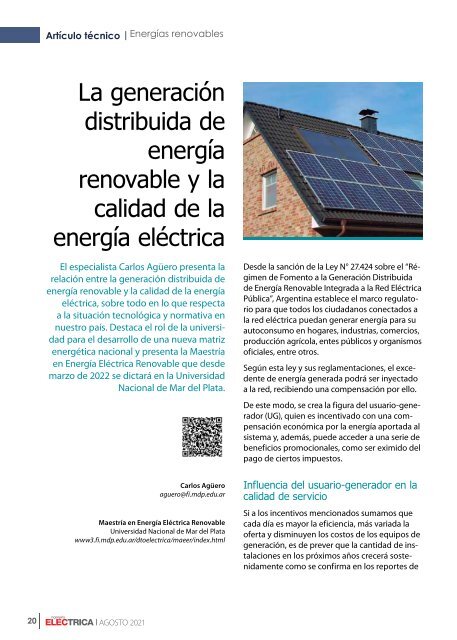 Ingeniería Eléctrica 367 | Agosto 2021