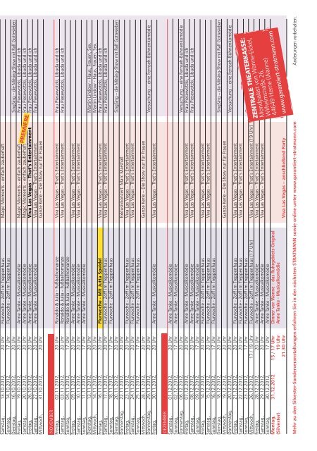 finden Sie das Theatermagazin "Stratmann" - Mondpalast