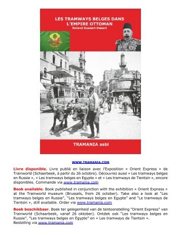 Livre "Les tramways belges dans l'Empire Ottoman"