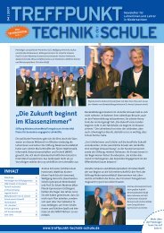 „Die Zukunft beginnt im Klassenzimmer“ - Treffpunkt Technik in der ...