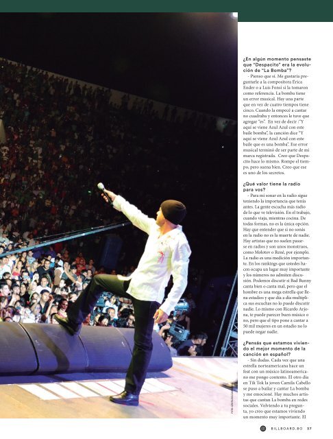 Billboard Bolivia N1 Septiembre 2021