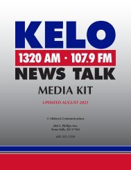 2021 KELO NEWS TALK Media Kit