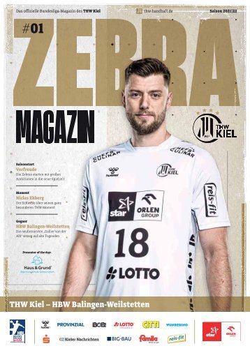 ZEBRA Hallenheft THW Kiel vs. HBW Balingen-Weilstetten, 08.09.2021 in Kiel