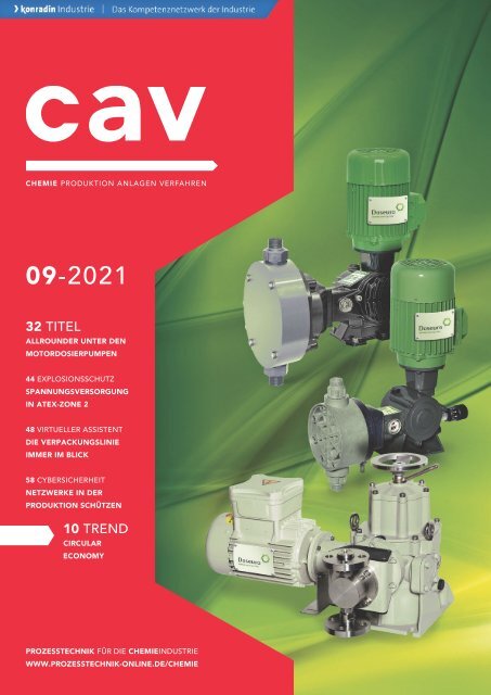 cav – Prozesstechnik für die Chemieindustrie 09.2021