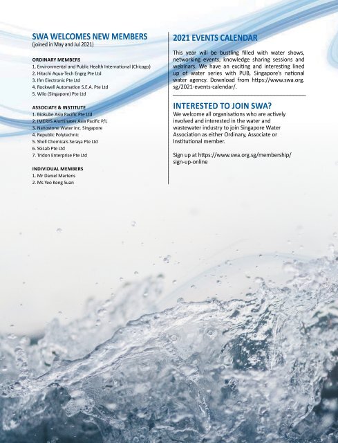 Water & Wastewater Asia September/October 2021