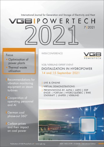 VGB POWERTECH 7 (2021) - International Journal for Generation and Storage of Electricity and Heat