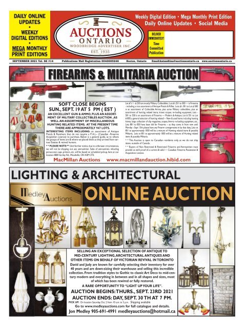 Woodbridge Advertiser/AuctionsOntario.ca - 2021-09-13