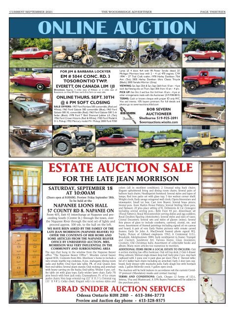 Woodbridge Advertiser/AuctionsOntario.ca - 2021-09-13