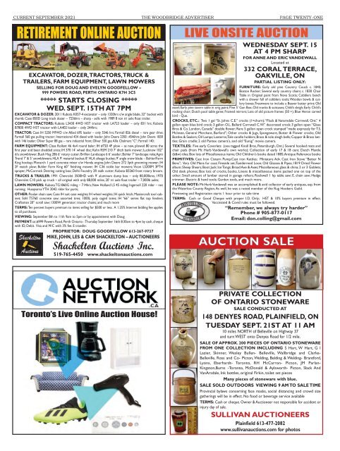 Woodbridge Advertiser/AuctionsOntario.ca - 2021-09-13