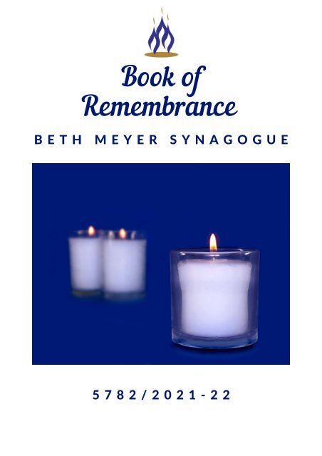 Book of Remembrance 5782/2021-22