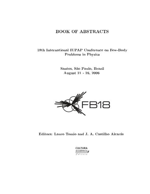 Click here to download the Book of Abstracts - IFT- UNESP