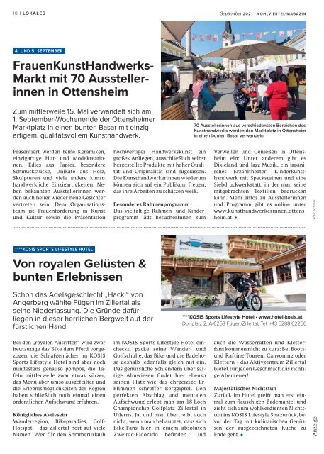 Mühlviertel Magazin September 2021