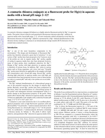 in aqueous media with a broad pH range 2–12