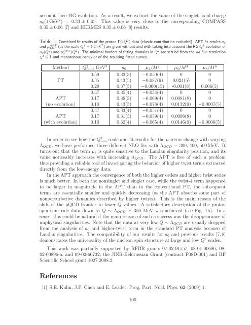 References - Bogoliubov Laboratory of Theoretical Physics - JINR