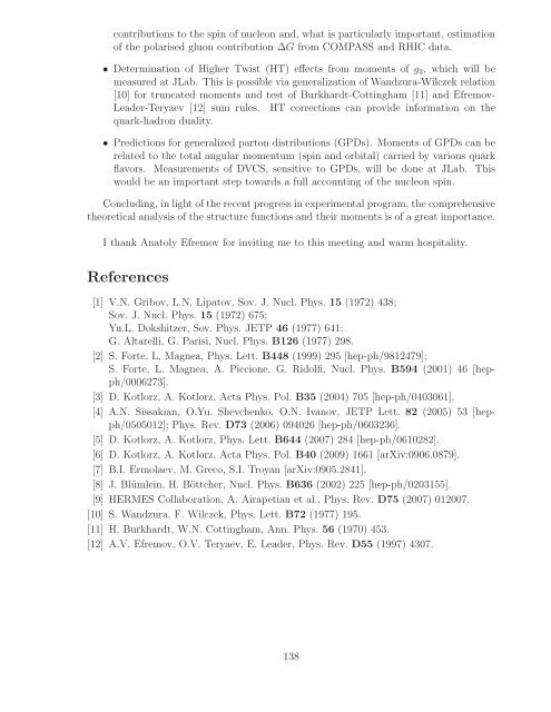 References - Bogoliubov Laboratory of Theoretical Physics - JINR