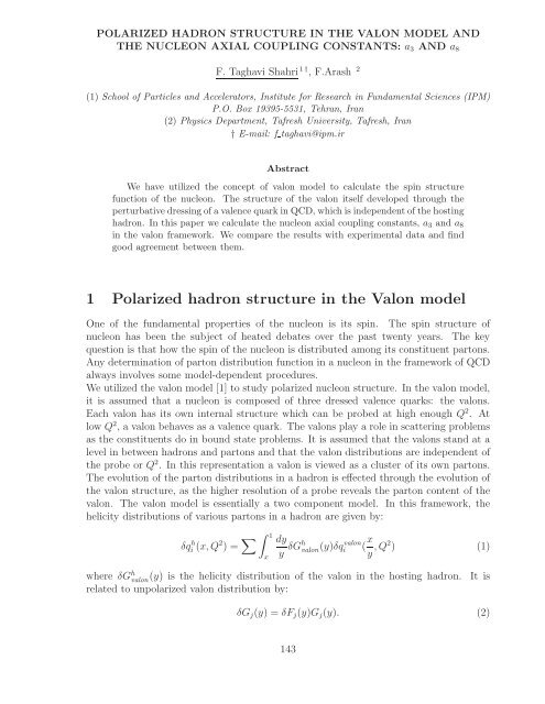 References - Bogoliubov Laboratory of Theoretical Physics - JINR