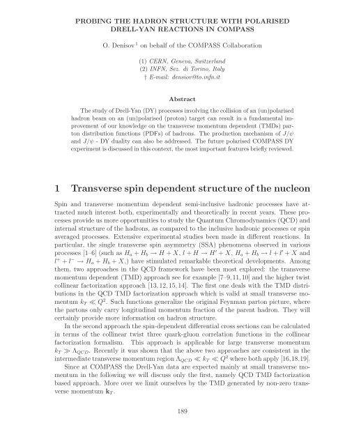 References - Bogoliubov Laboratory of Theoretical Physics - JINR