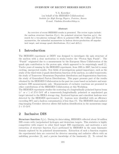 References - Bogoliubov Laboratory of Theoretical Physics - JINR