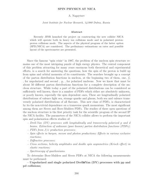 References - Bogoliubov Laboratory of Theoretical Physics - JINR