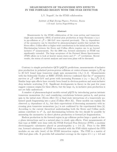 References - Bogoliubov Laboratory of Theoretical Physics - JINR