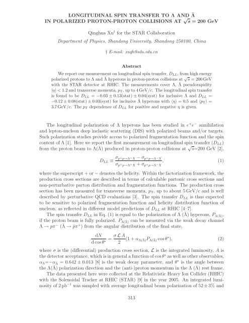 References - Bogoliubov Laboratory of Theoretical Physics - JINR