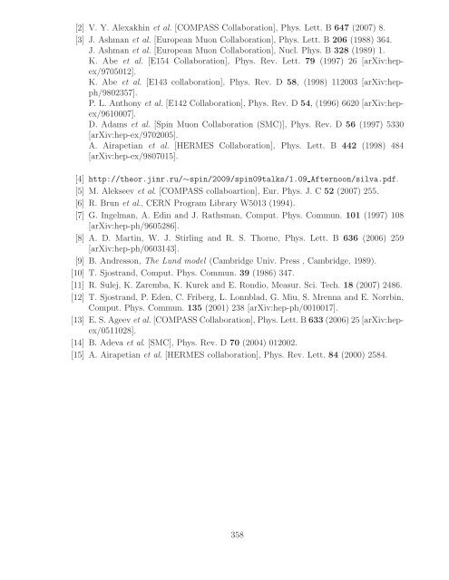 References - Bogoliubov Laboratory of Theoretical Physics - JINR