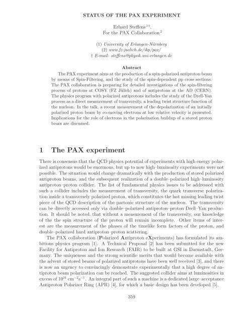 References - Bogoliubov Laboratory of Theoretical Physics - JINR