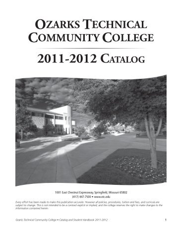 2011-2012 CATALOG - Ozarks Technical Community College