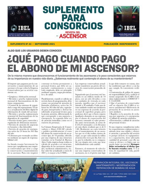 Suplemento para Consorcios