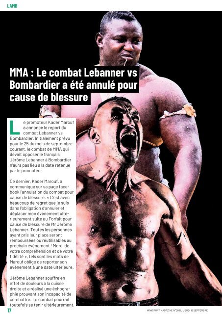 wiwsport Magazine n°09 - 16 septembre 2021