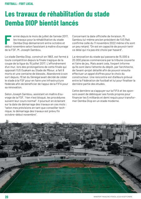 wiwsport Magazine n°09 - 16 septembre 2021