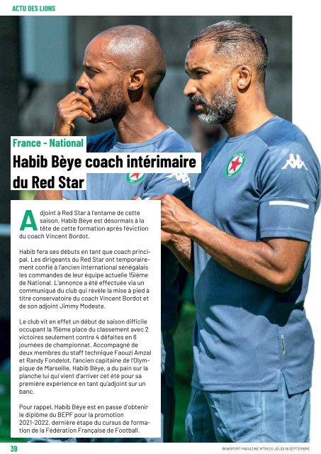 wiwsport Magazine n°09 - 16 septembre 2021