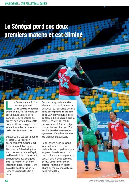 wiwsport Magazine n°09 - 16 septembre 2021