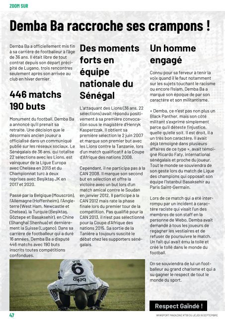 wiwsport Magazine n°09 - 16 septembre 2021