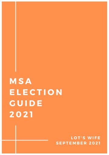 MSA Election Guide 2021