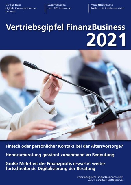 Vertriebsgipfel - FinanzBusiness 2021